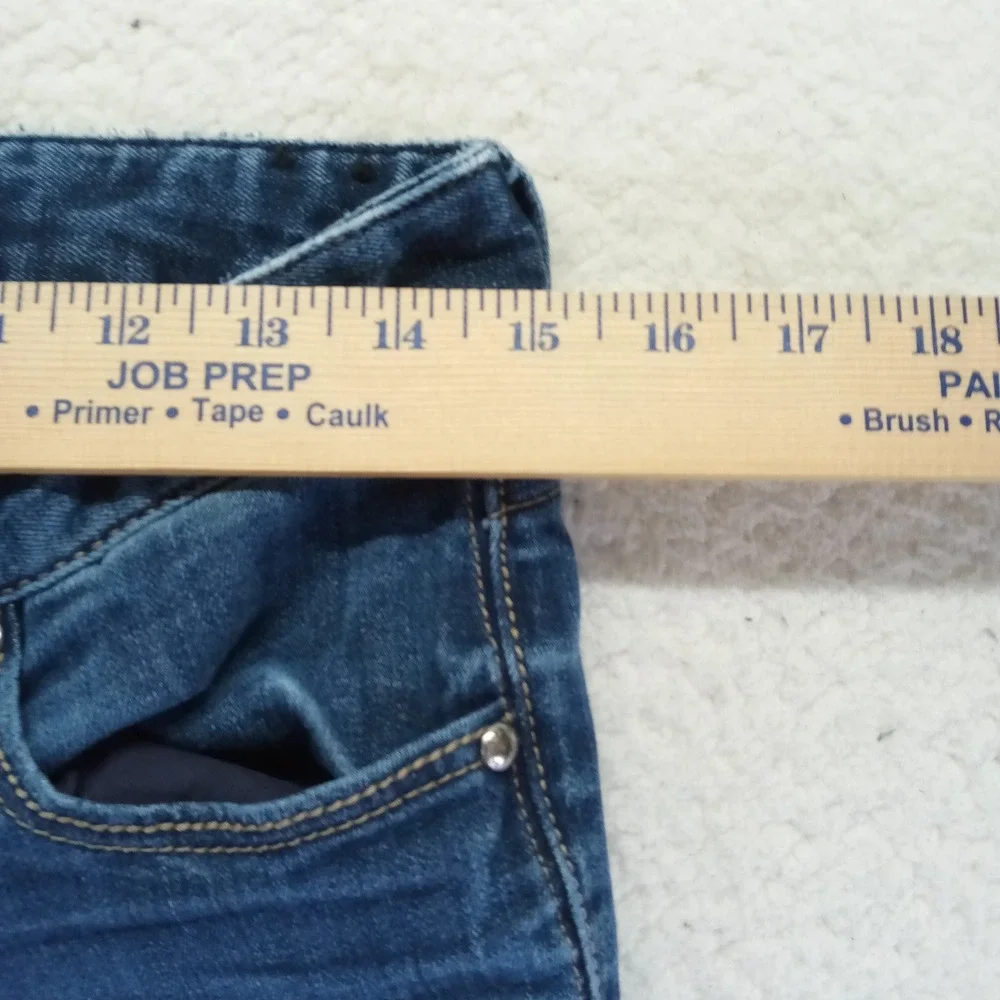 Express Jeans Womens 2r Medium Wash Slim Leg Denim Blue Stretch Pants‎ 508510